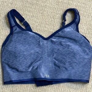 Victoria's Secret‎ VSX Sport Bra Heather Blue Adjustable Straps Size M/M